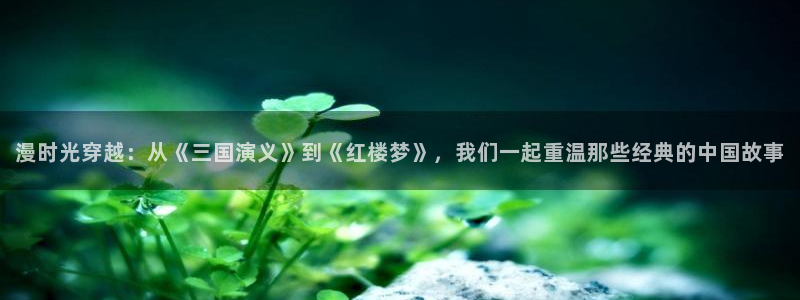 漫蛙怎么找：漫时光穿越：从《三国演义》到《红楼梦》，我们一起重温那些经典的中国故事